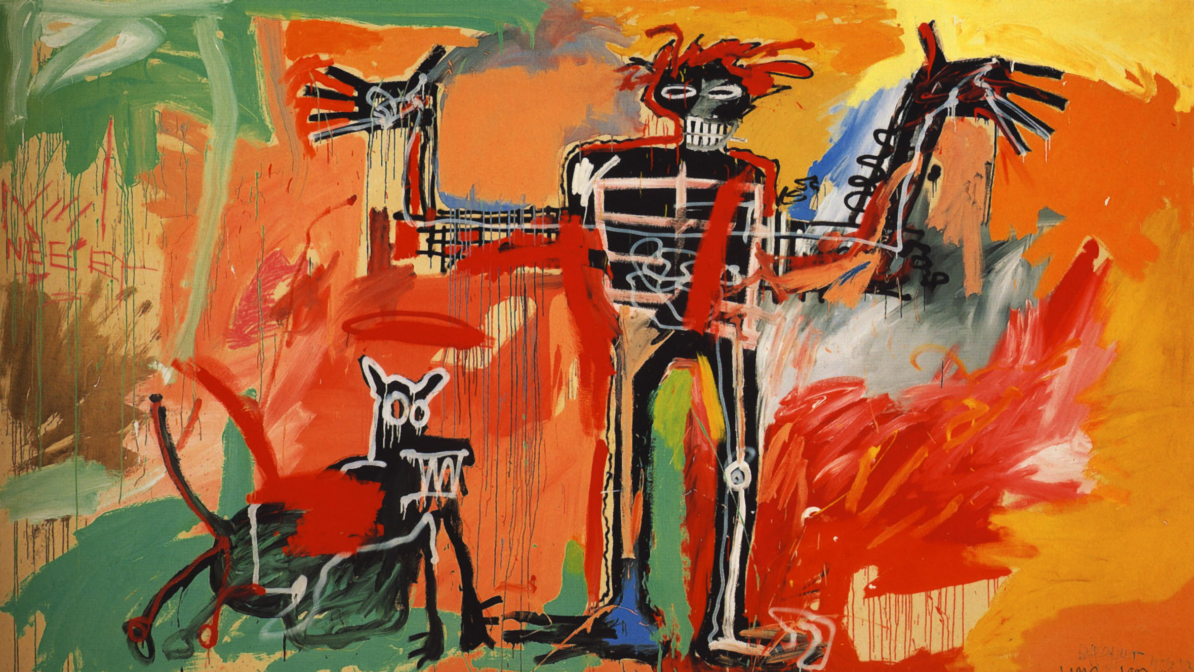 Boy and Dog in a Johnnypump — Jean-Michel Basquiat